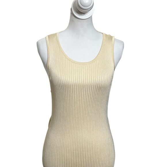 Significant Other Sofia Ribbed Maxi Sweater Dress Women’s Size 10 Cut Out Back - Picture 3 of 8
